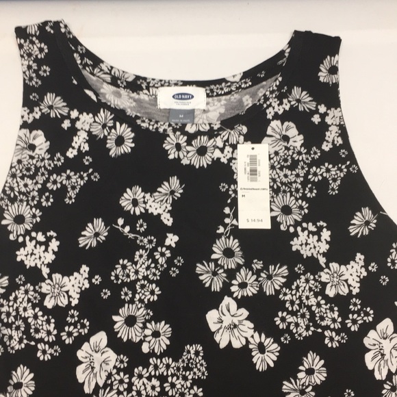 Old Navy Tops - Old Navy High Neck Swing Tunic Blouse Top Floral